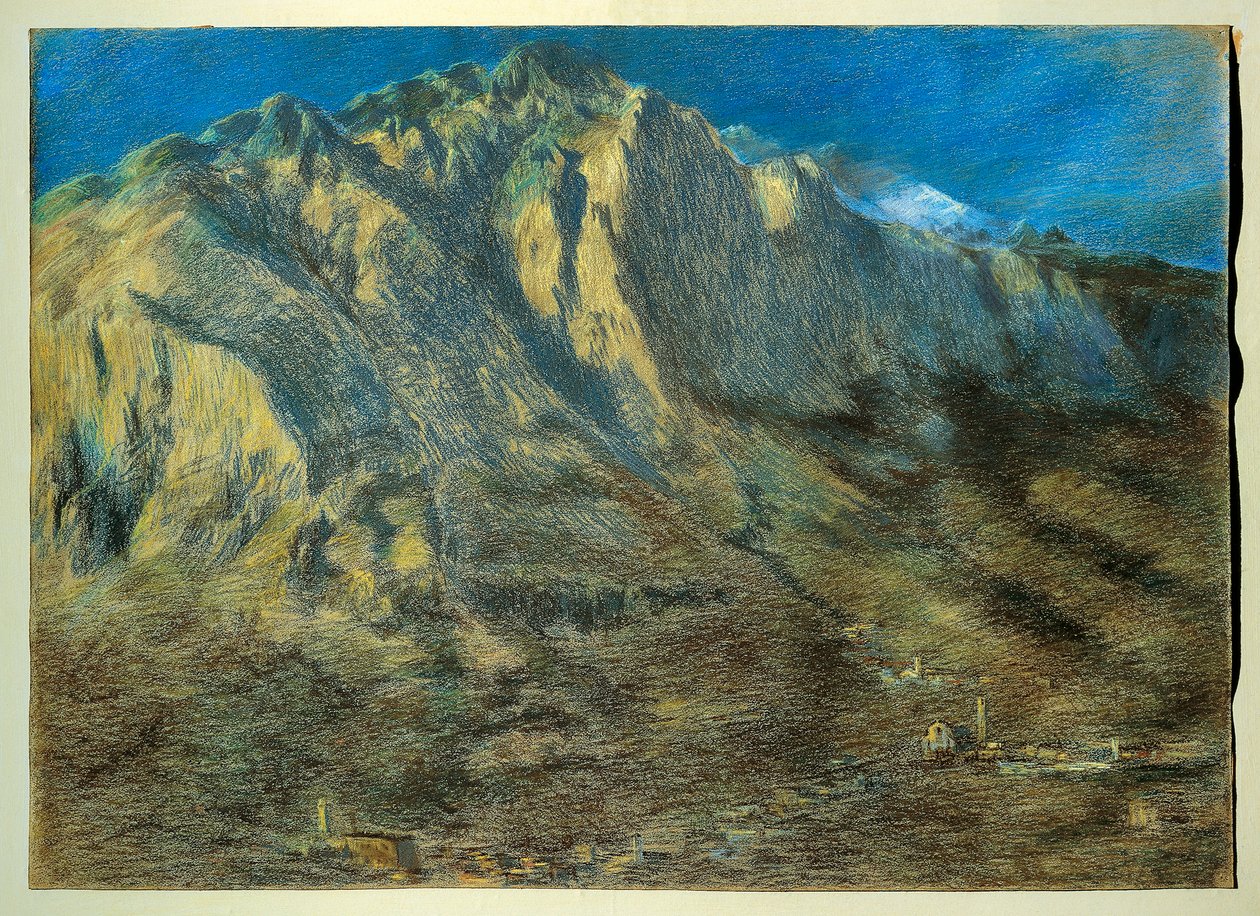 Berg Resegone door Gaetano Previati