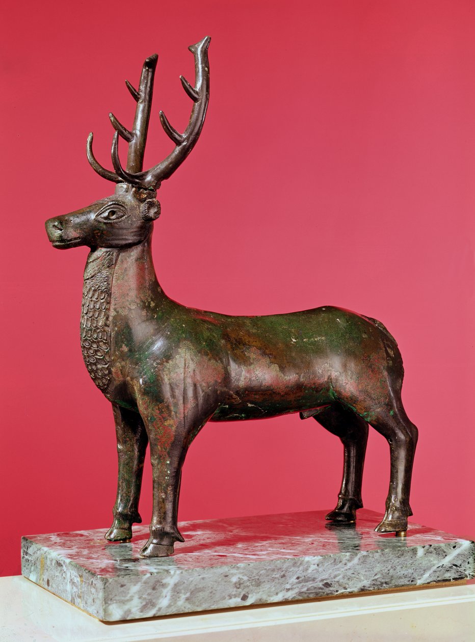 Hert (brons) door Gallo Roman