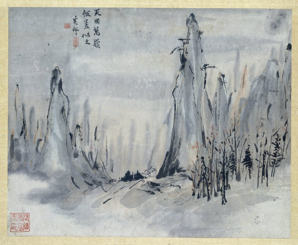 Schildering door Gao Qipei