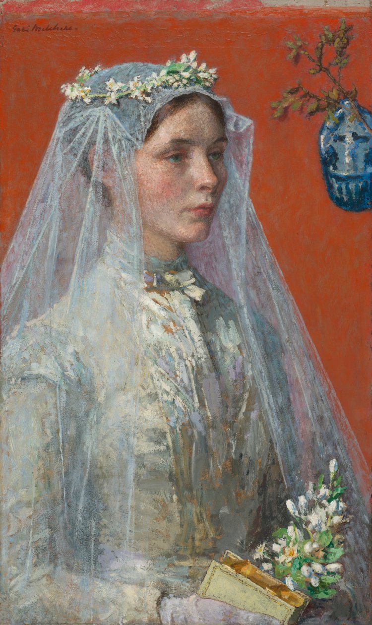 De bruid, ca. 1907 door Gari Melchers