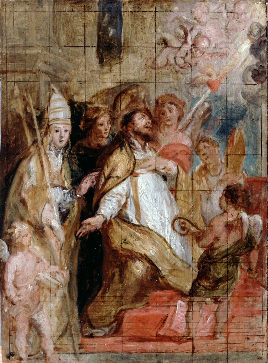 Augustinus in extase door Gaspar De Crayer