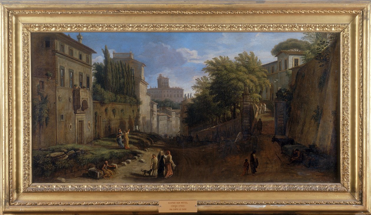 Via Capo le Case door Gaspar van Wittel