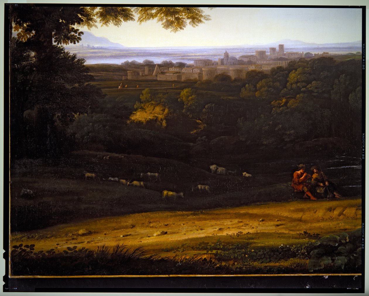 Italiaans Pastoraal Landschap door Gaspard Poussin Dughet