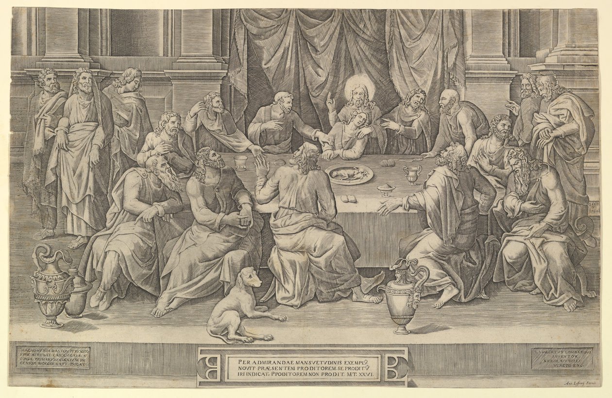 Het Laatste Avondmaal, 1564 door Gaspare Osello