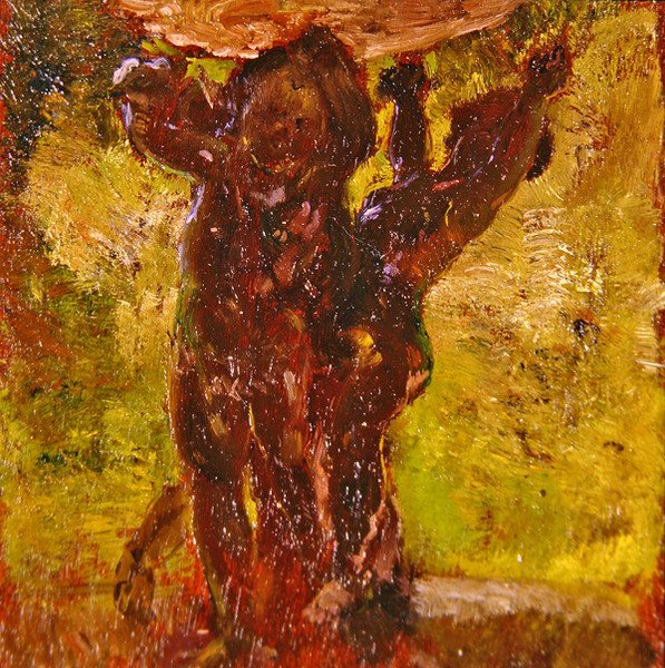 Tafereel in de tuin door Gaston de la Touche