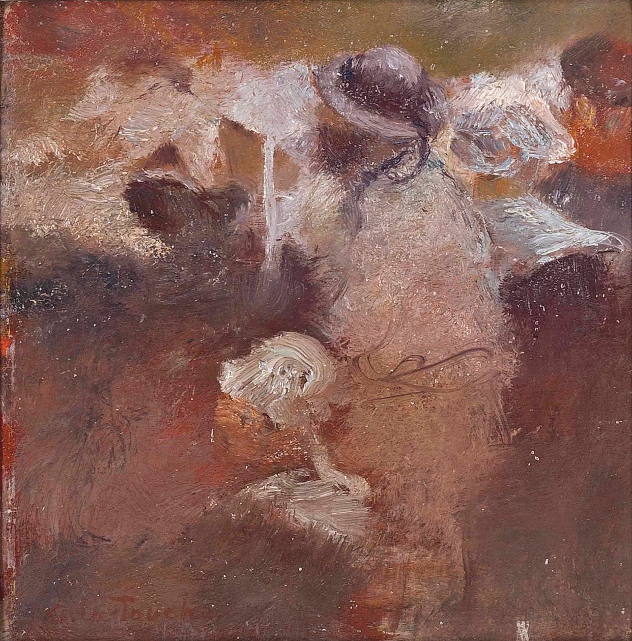 Schets van figuren in Bretagne door Gaston de la Touche