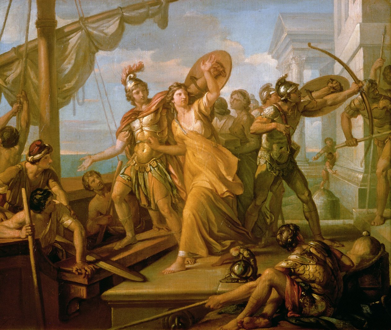 De ontvoering van Helena, 1770s door Gavin Hamilton