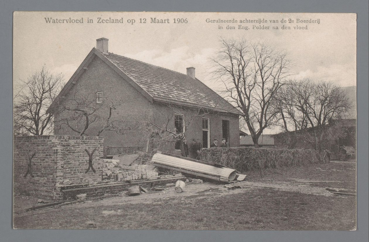 Watervloed in Zeeland door Gebroeders van Straaten