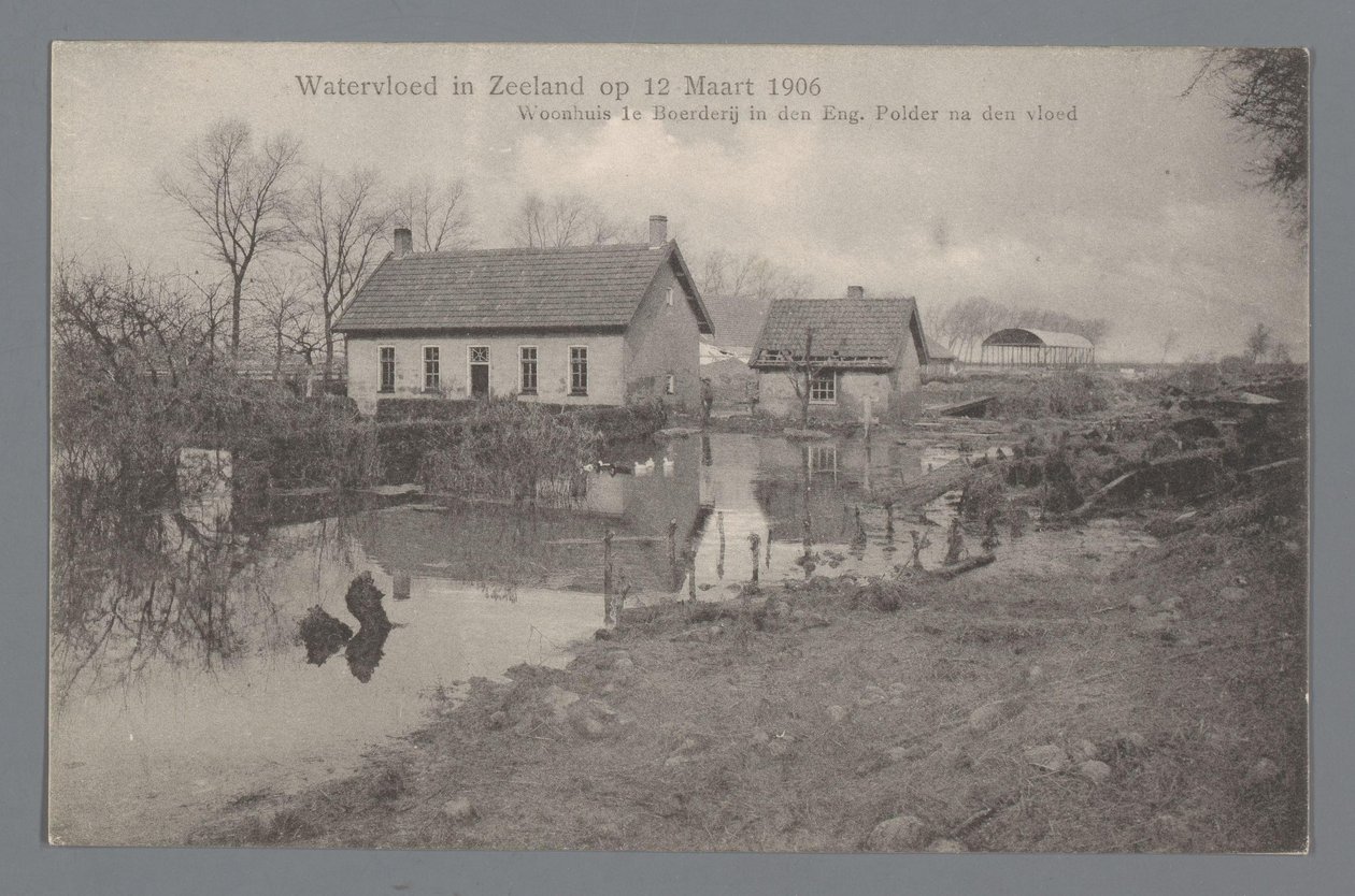 Watervloed in Zeeland door Gebroeders van Straaten