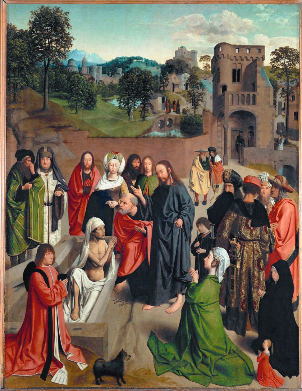 De wederopstanding van Lazarus ... door Geertgen Tot sint Jans