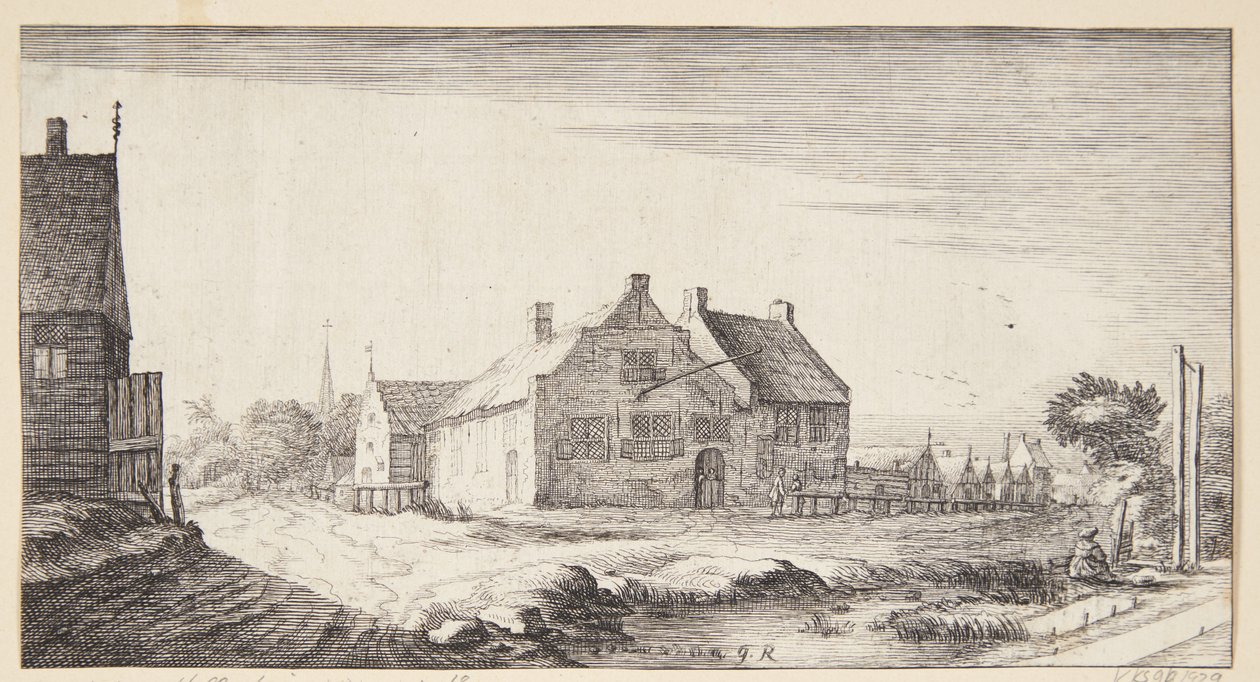 Domhuset in Ouderkerk aan de Amstel door Geertruyt Roghman
