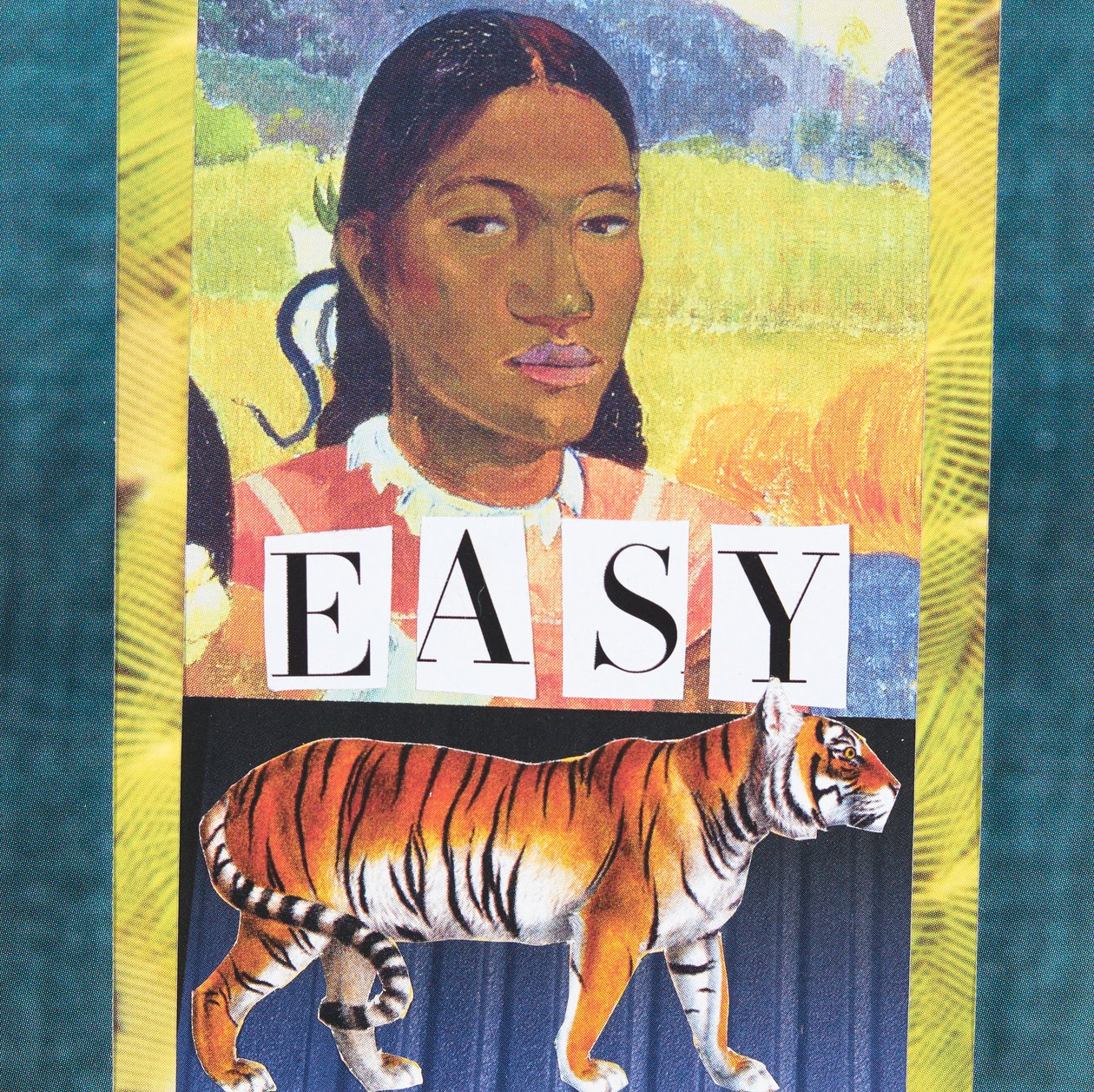 Eenvoudige tijger, 2019 (collage) door Genevieve French