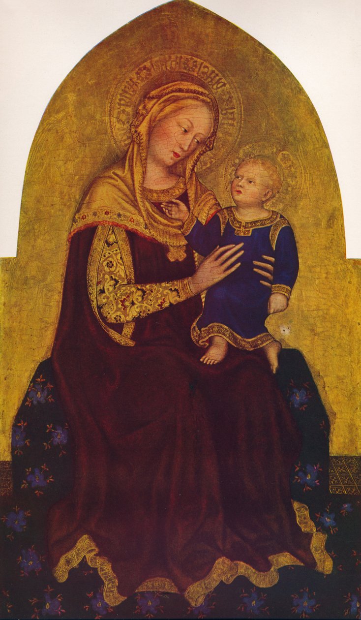 Madonna en Kind, ca. 1420 door Gentile da Fabriano