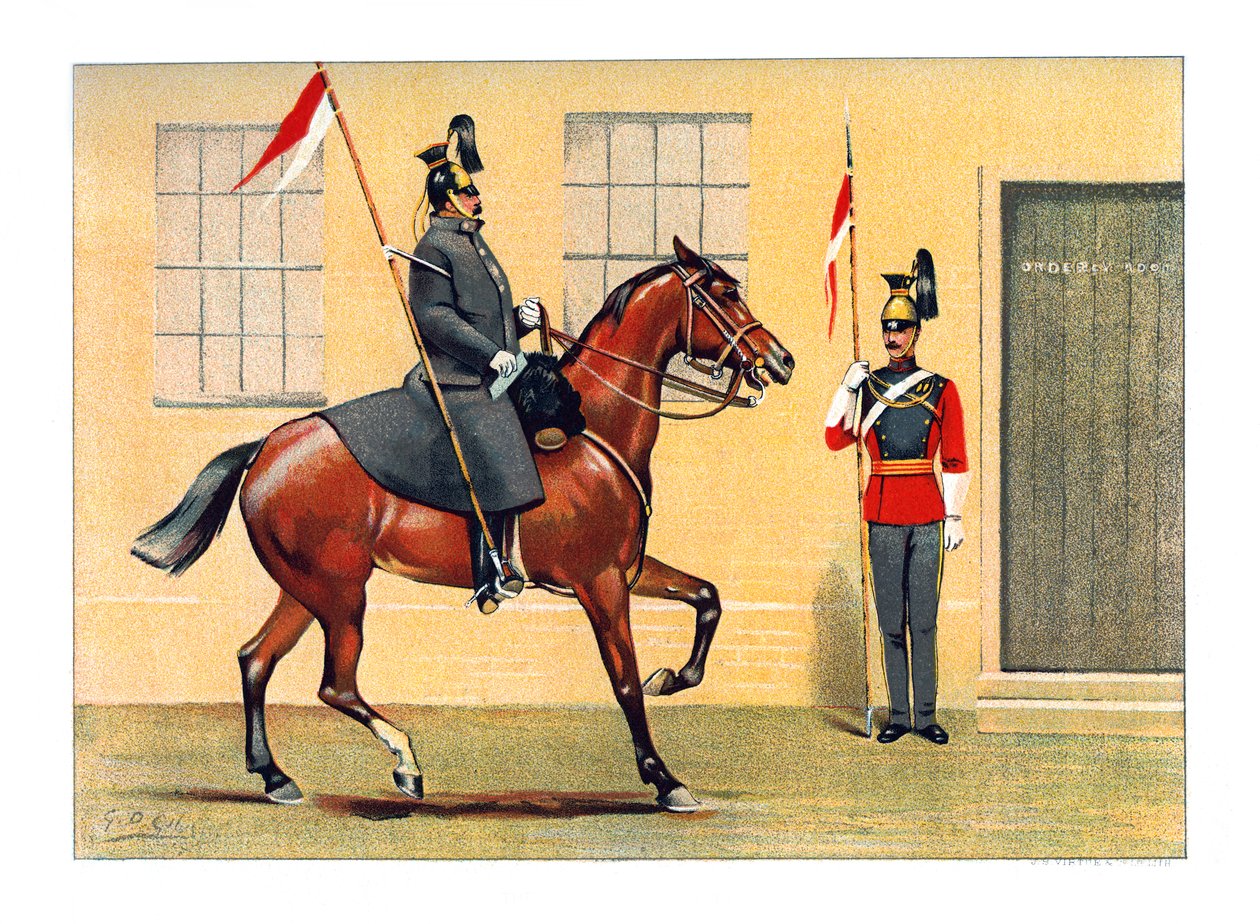 De 16e Queens Lancers door Geoffrey Douglas Giles