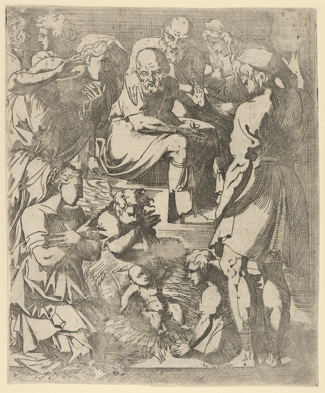 De geboorte, ca. 1544-48 door Geoffroy Dumoûtier