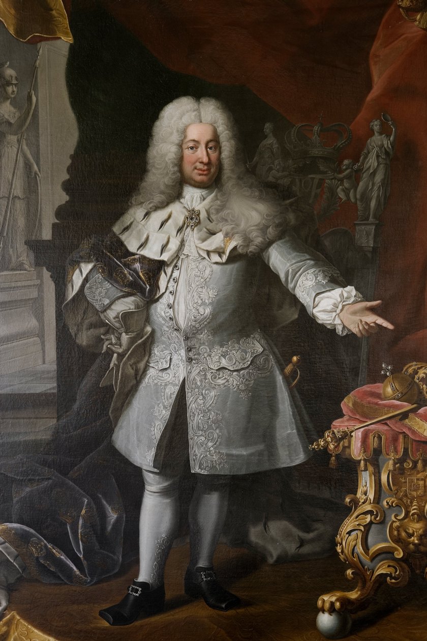 Fredrik I, Koning van Zweden 1720-1751 door Georg Engelhardt Schröder
