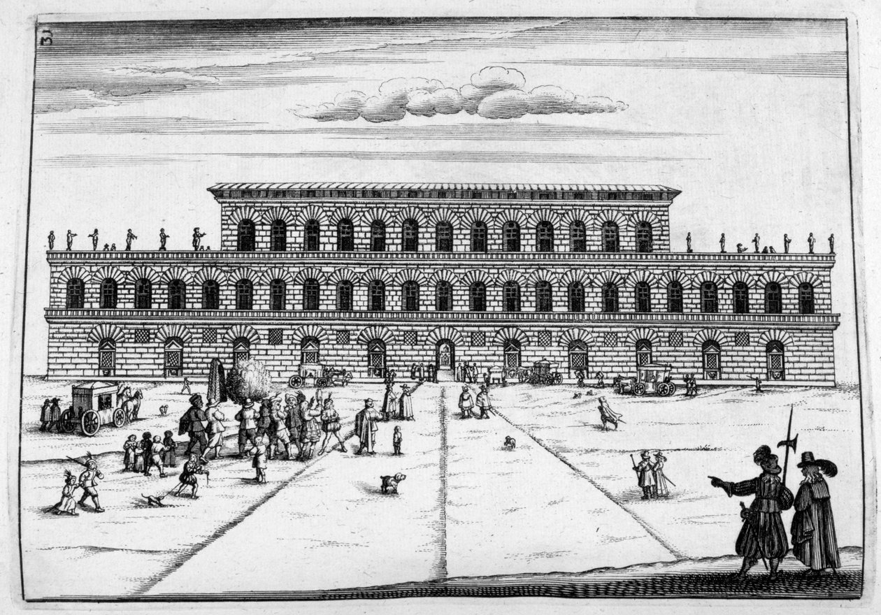 Kasteelontwerp, 1664 door Georg Andreas Bockler
