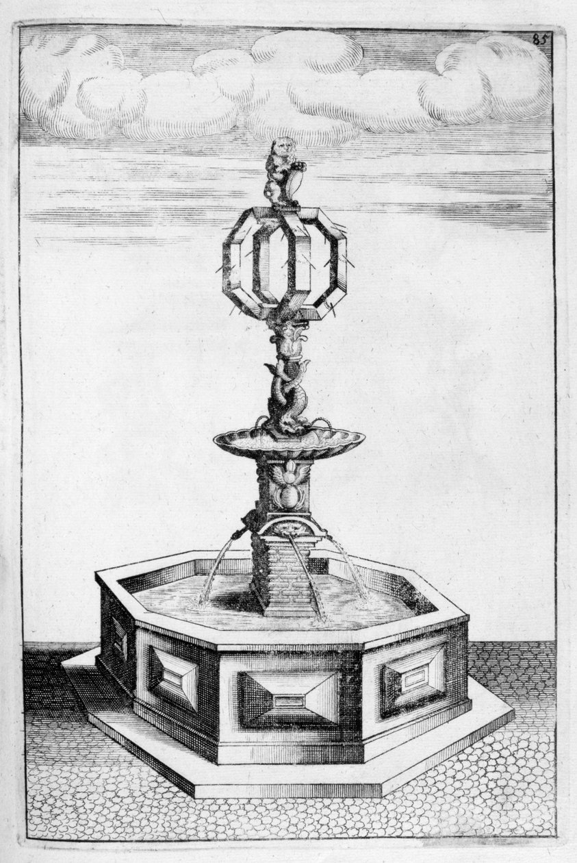 Fonteinontwerp, 1664 door Georg Andreas Bockler