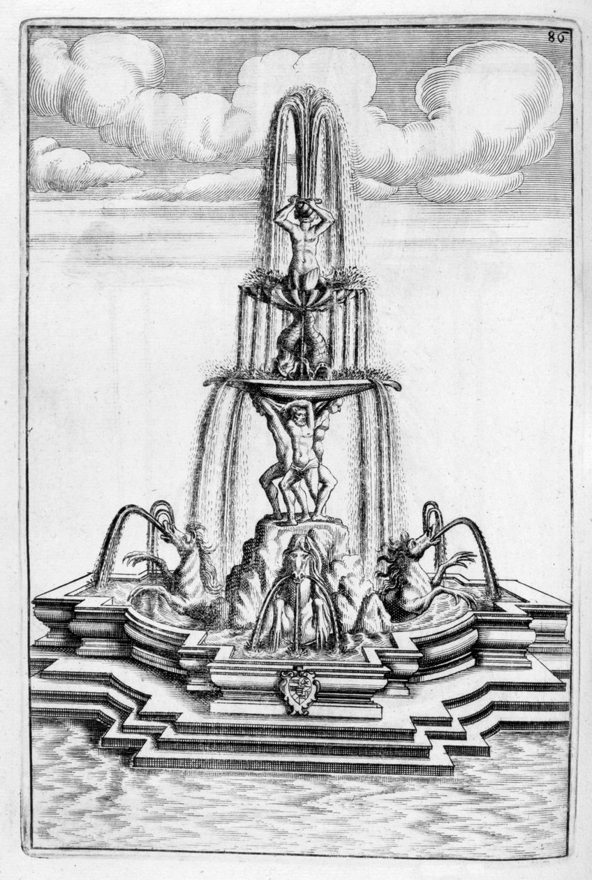 Fonteinontwerp, 1664 door Georg Andreas Bockler
