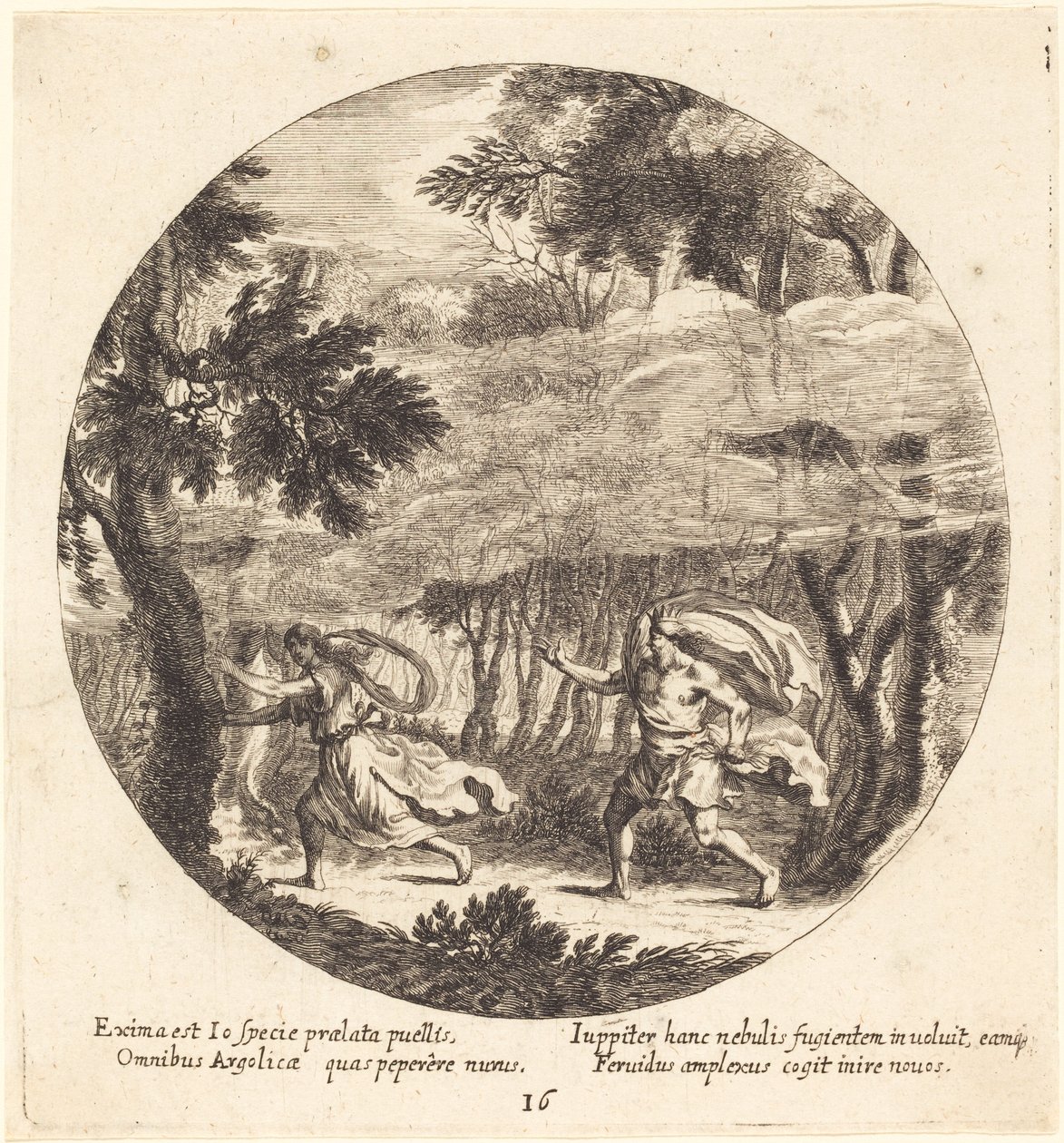 Jupiter en Io door Georg Andreas Wolfgang the Elder