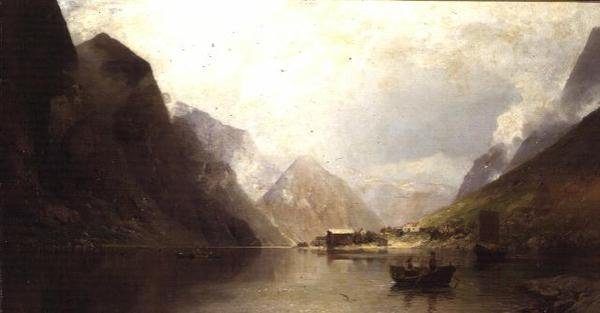 Een Fjord door Georg Anton Rasmussen