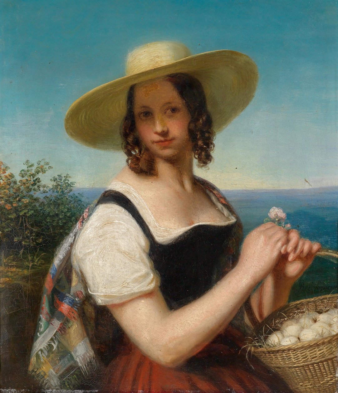 Het eiermeisje door Georg Friedrich Reichmann