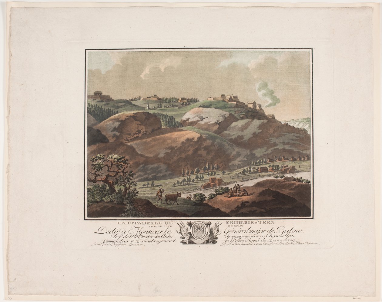 De citadel van Frideriksteen door Georg Haas