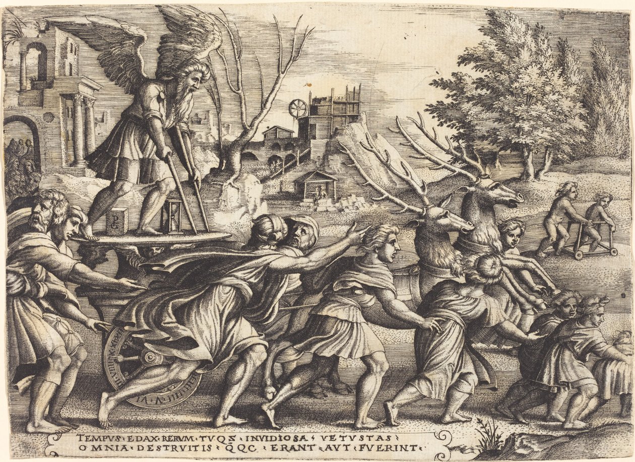 De triomf van de tijd door Georg Pencz