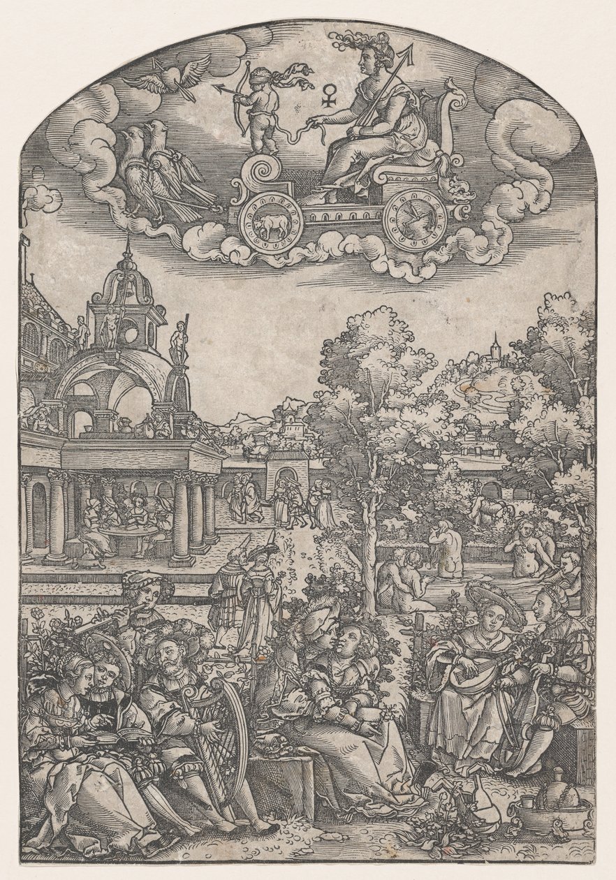 Venus, uit De Zeven Planeten door Georg Pencz