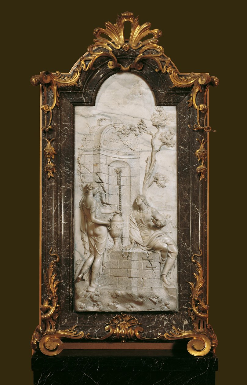 Christus en de Samaritaanse vrouw door Georg Raphael Donner