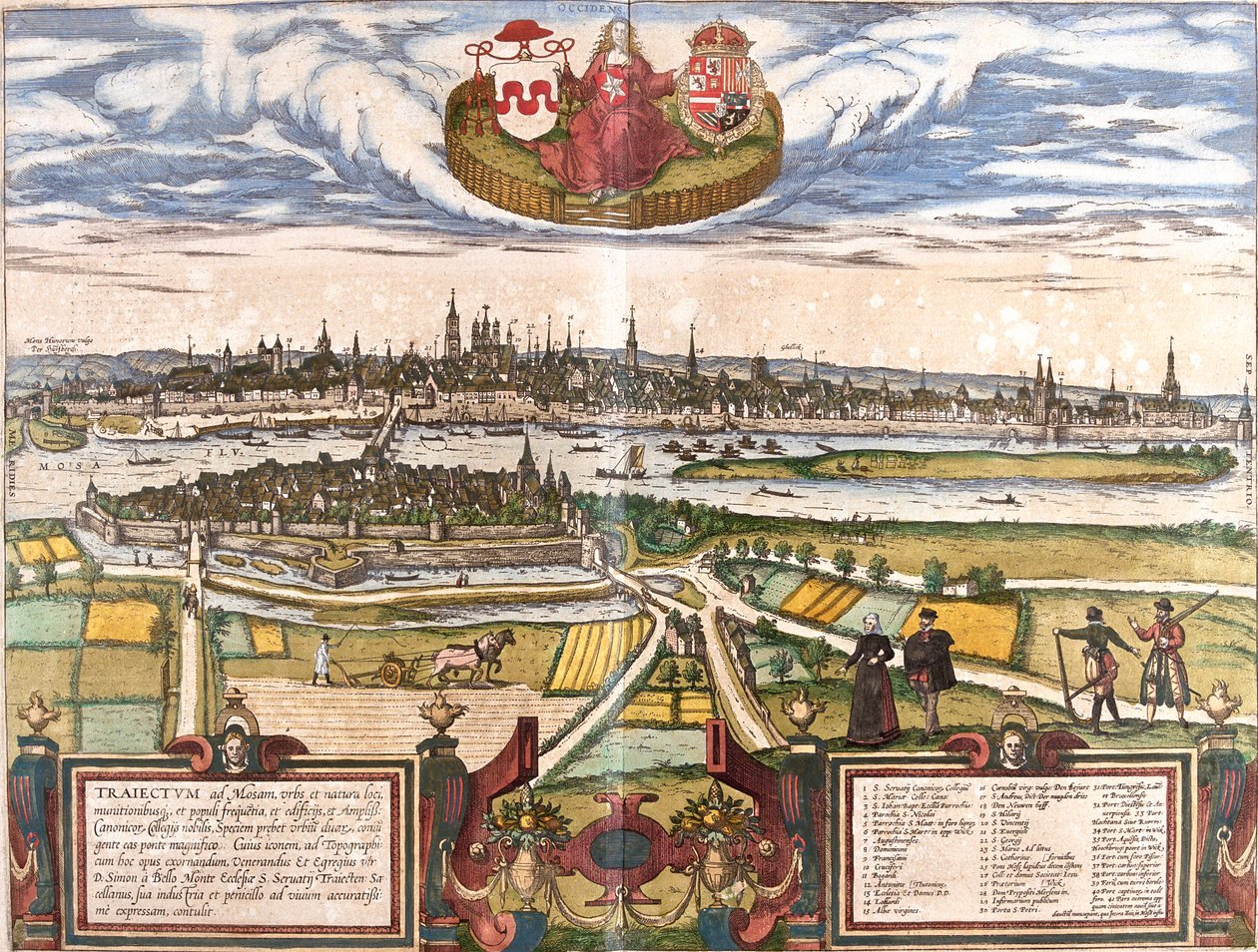 Maastricht, , Netherlands door Georg and Hogenberg Franz (1535 90) Braun