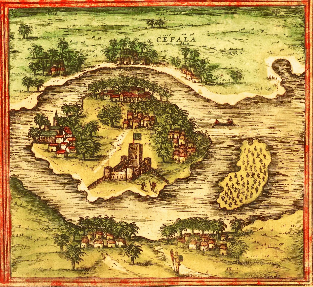 Sofala, Mozambique door Georg and Hogenberg Franz (1535 90) Braun