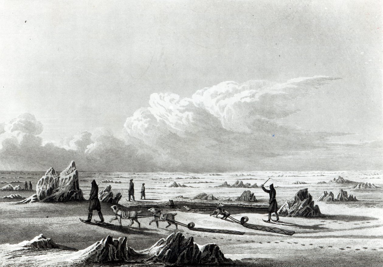 Winterreizen op het Grote Salave Meer, uit 