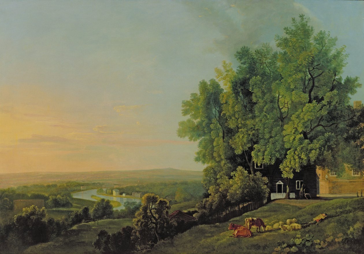Uitzicht vanaf Richmond, c.1790 door George Baratt