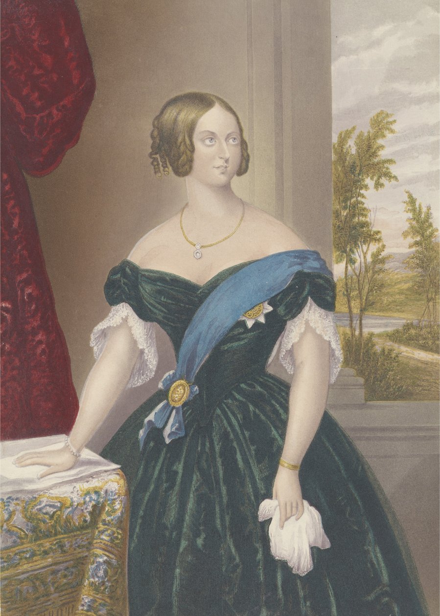 Koningin Victoria, ca. 1860 door George Baxter