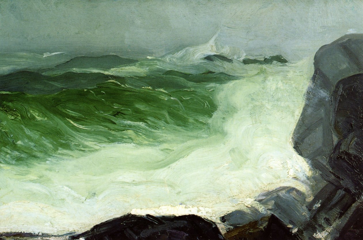 Grijze zee door George Wesley Bellows