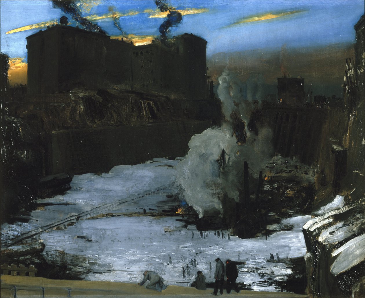 Pennsylvania Station Uitgraving door George Wesley Bellows