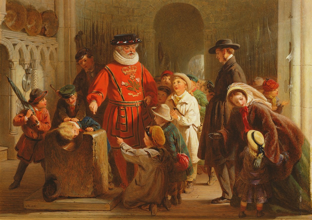 Kinderen in de Tower of London door George Bernard O