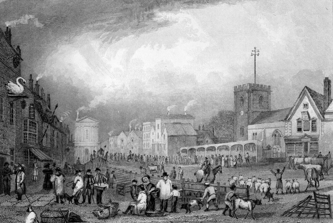 Romford, Essex, gegraveerd door John Rogers, ca. 1832 door George Bryant Campion