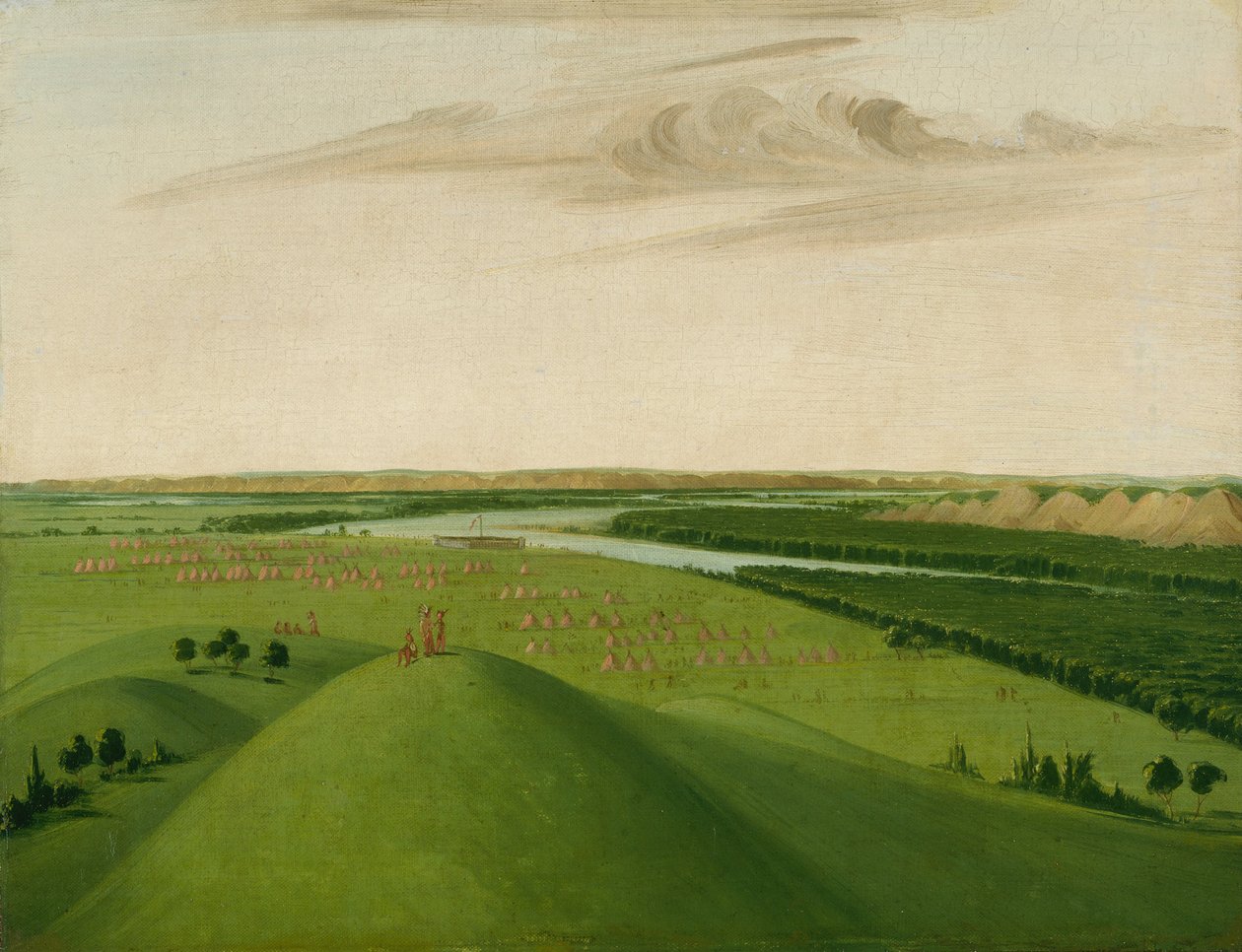 Fort Union, monding van de Yellowstone River, 2000 mijl boven St. Louis door George Catlin