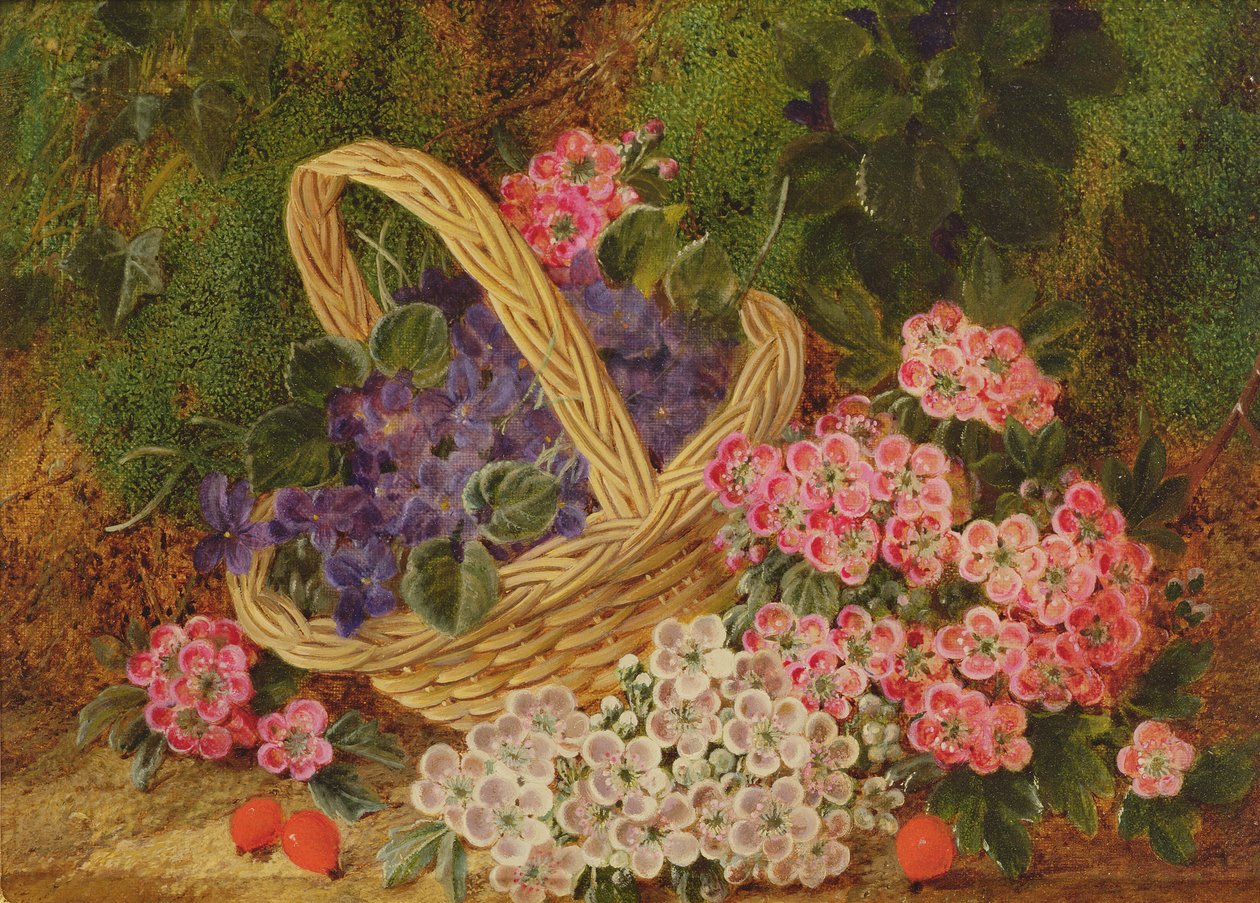 Mand met bloemen door George Clare