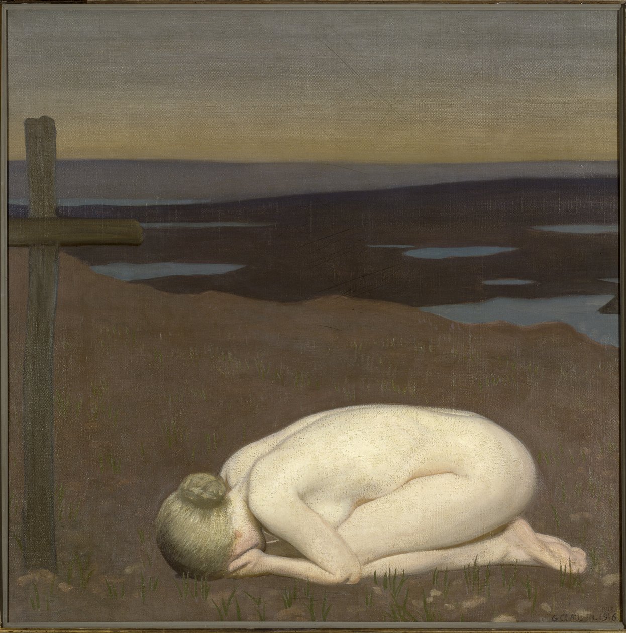 Rouwende jeugd door George Clausen