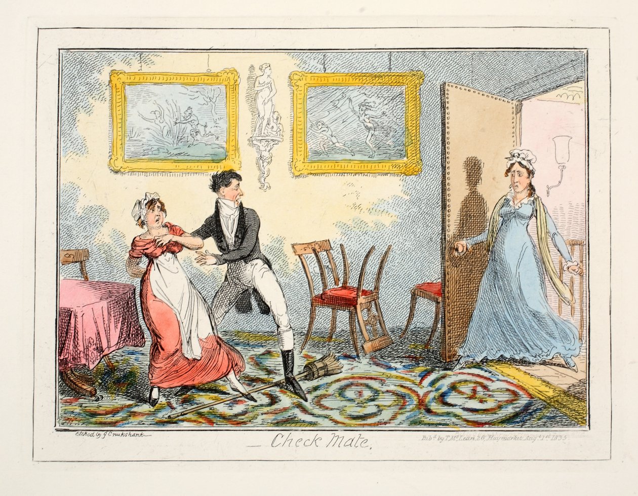 Schaakmat, 1835 door George Cruikshank