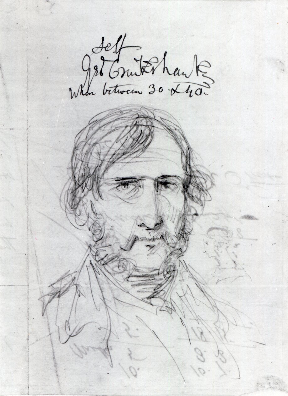 Zelfportret door George Cruikshank