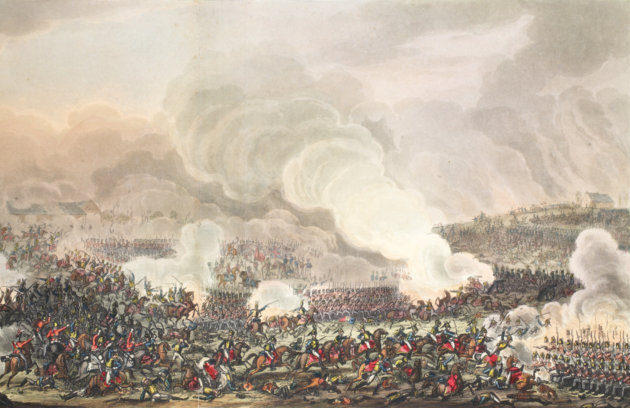 De Slag bij Waterloo door George Cruikshank