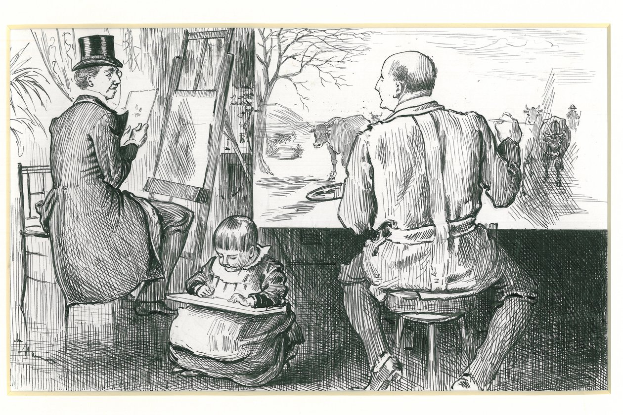 Onze decadenten, c.1850-88 door George du Maurier