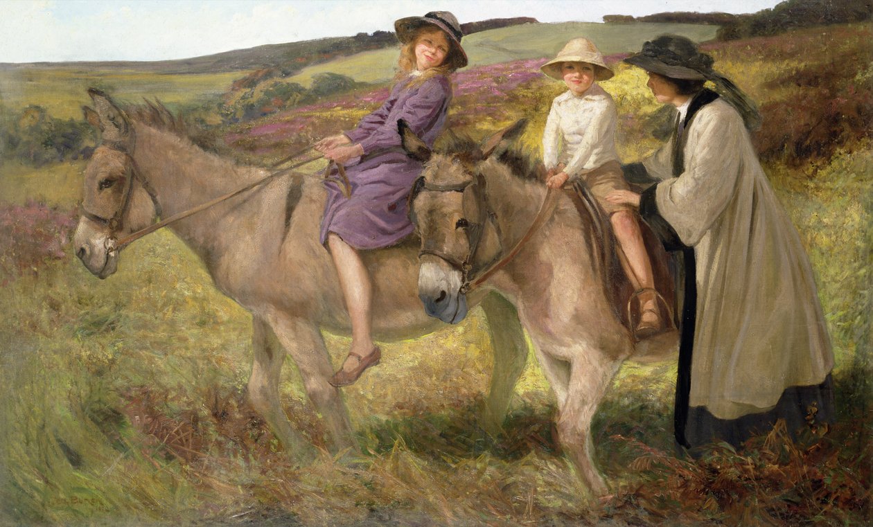 De ezelrit, 1912 door George Edmund Butler