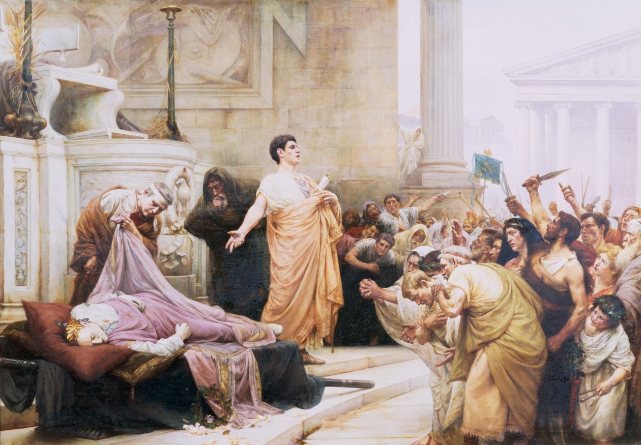 Redevoering van Marcus Antonius door George Edward Robertson