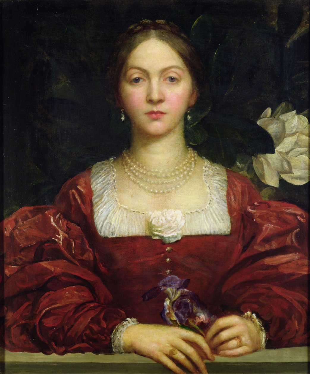 Portret van Gravin van Airlie door George Frederick Watts