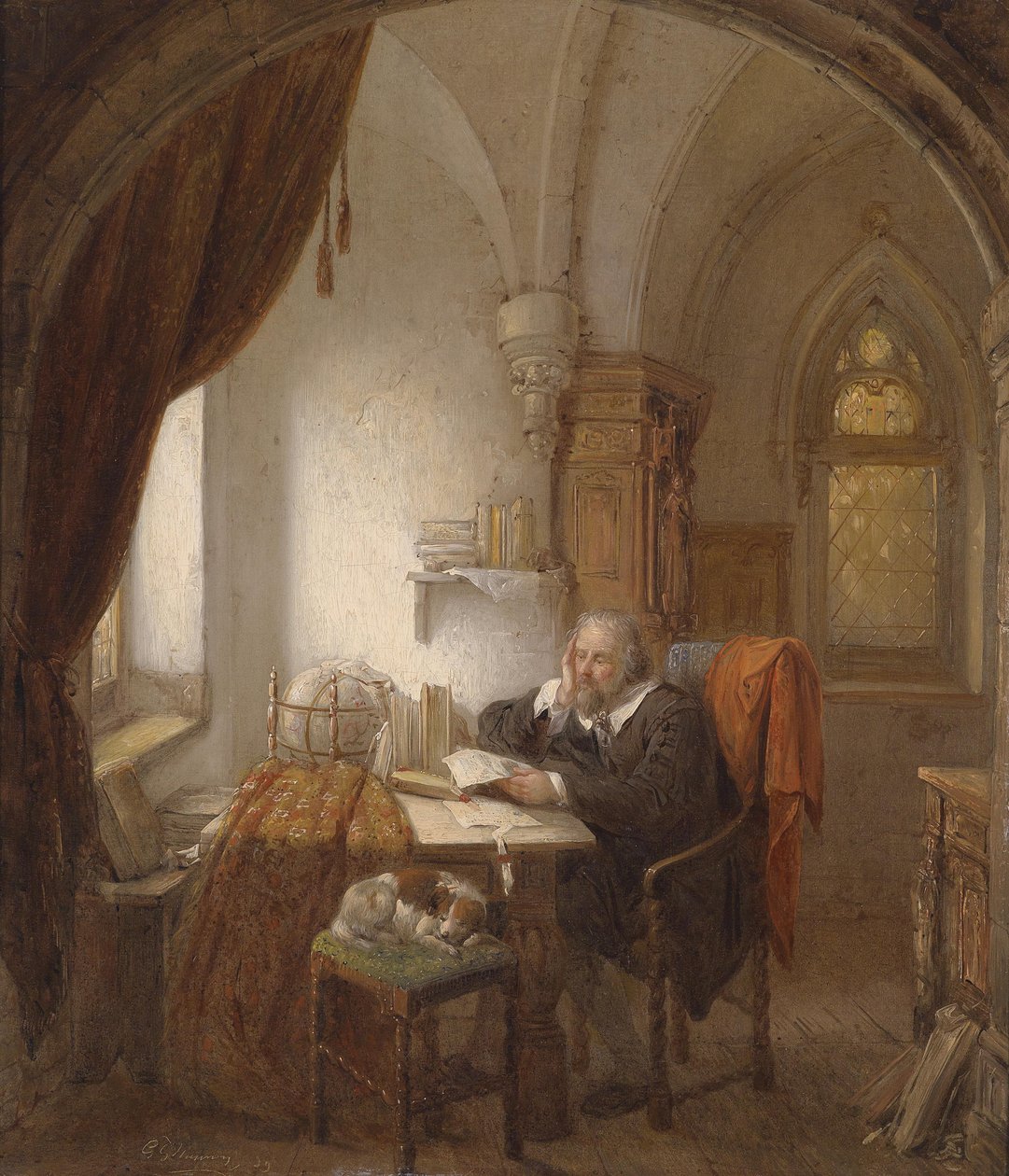 De geleerde door George Gillis Haanen